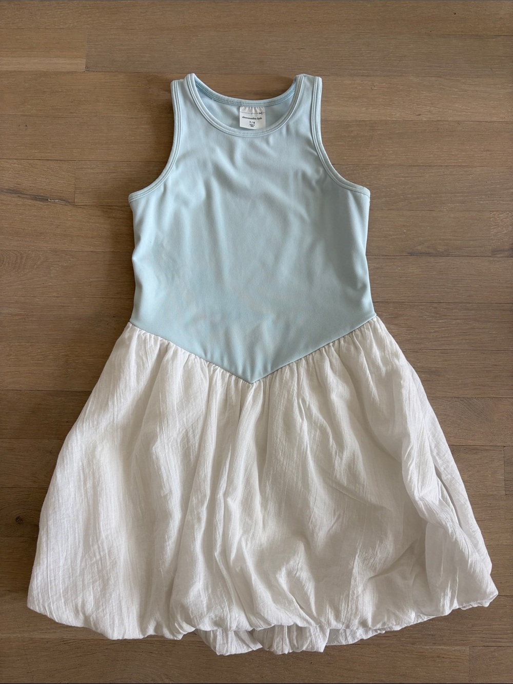 abercrombie kids Light Blue and White Sleeveless Dress